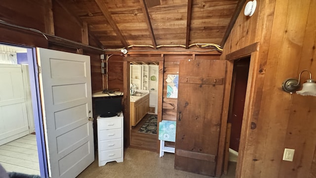 interior space with a sink
