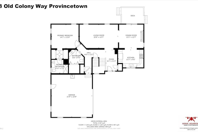 13 Old Colony Way, Provincetown, MA 02657 - room layout