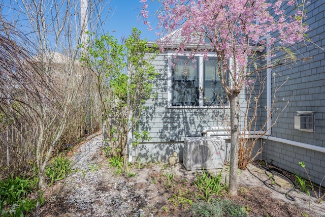 view of property exterior featuring ac unit
