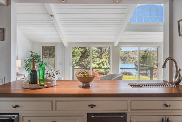 kitchen view of a sink