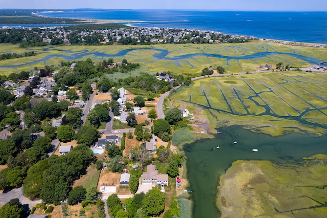 7 Sunrise Ln, Sandwich, MA 02563 - aerial overview of property's location with a large body of water