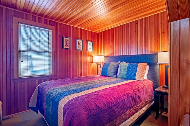 351A Commercial St Unit A1, Provincetown, MA 02657 - bedroom featuring wooden walls and wooden ceiling