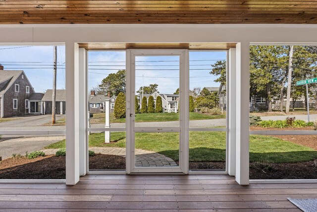 29 Hiawatha Rd, Harwich Port, MA 02646 - doorway to outside with wood-type flooring and a healthy amount of sunlight