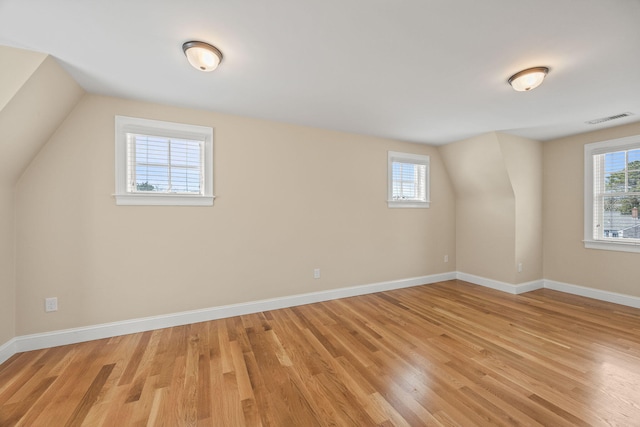 29 Hiawatha Rd, Harwich Port, MA 02646 - additional living space featuring baseboards, light wood-style flooring, and visible vents