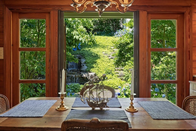 260 Bradford St, Provincetown, MA 02657 - dining room with a chandelier and healthy amount of natural light