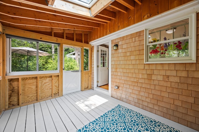 1079 State Hwy Unit 14, Eastham, MA 02642 - unfurnished sunroom with a skylight
