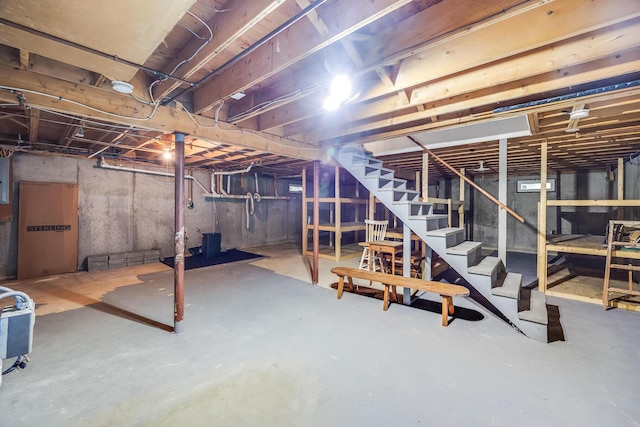 7 Liberty Pl, East Dennis, MA 02641 - unfinished below grade area with stairs