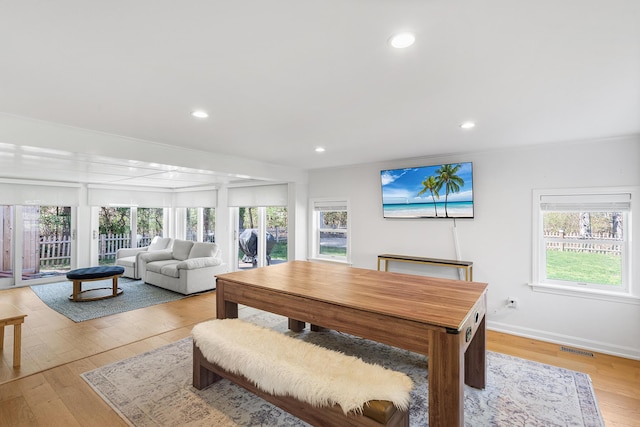 13 Old Fields Rd, Sandwich, MA 02563 - dining room featuring light wood-style floors and recessed lighting