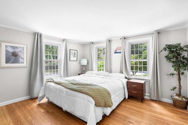 13 Old Fields Rd, Sandwich, MA 02563 - bedroom featuring light wood-type flooring and crown molding