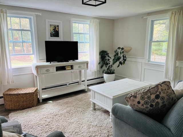 19 Artisan Way, Forestdale, MA 02644 - living area with wainscoting and wood finished floors