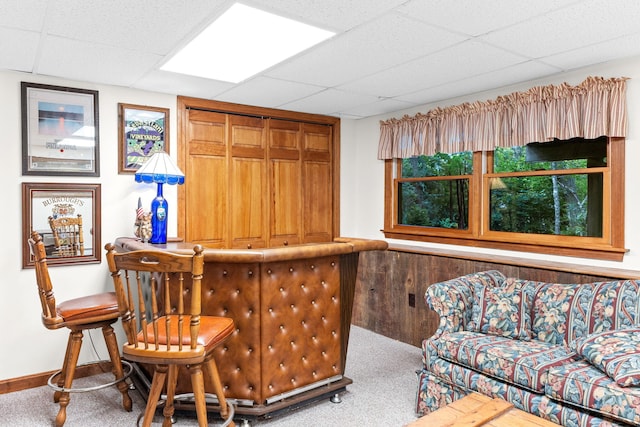 10 Bradford Ln, Eastham, MA 02642 - carpeted office featuring a paneled ceiling and baseboards