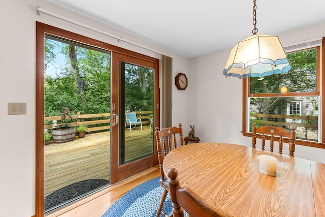 10 Bradford Ln, Eastham, MA 02642 - dining area featuring wood finished floors