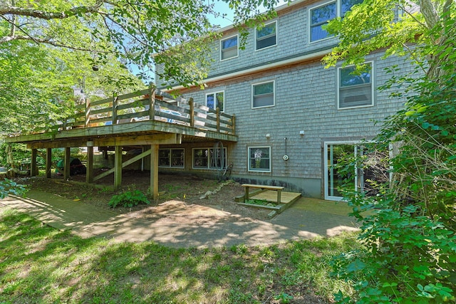 10 Bradford Ln, Eastham, MA 02642 - back of house with a deck
