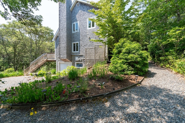 view of home's exterior featuring a garage