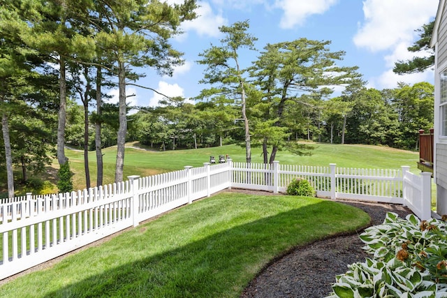 9 Sea Knoll Ct, Bourne, MA 02532 - fenced yard featuring view of wooded area and view of golf course