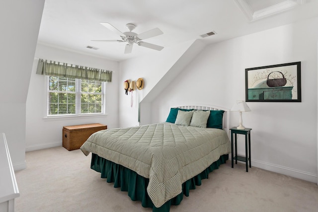 9 Sea Knoll Ct, Bourne, MA 02532 - bedroom featuring carpet floors, ceiling fan, and ornamental molding