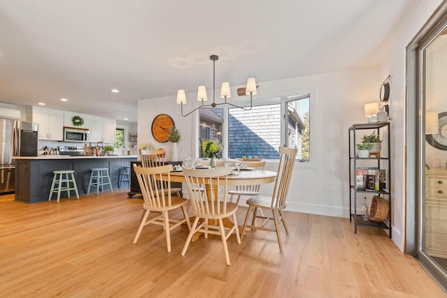 3 Bramblewood Ln, Orleans, MA 02653 - dining space with plenty of natural light, light wood-style flooring, baseboards, and recessed lighting