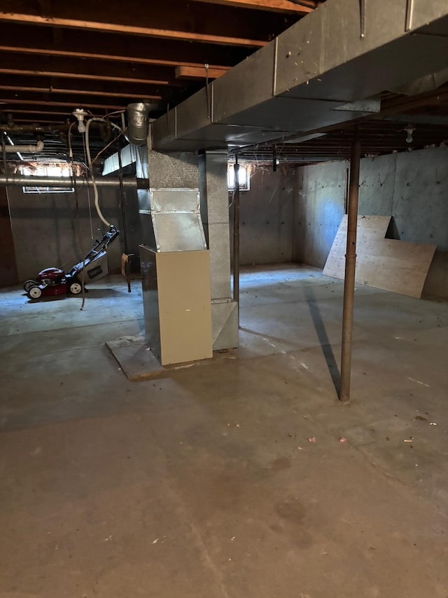 83 Partridge Valley Rd, West Yarmouth, MA 02673 - unfinished basement with heating unit