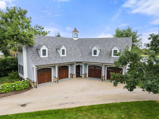 view of new england style home