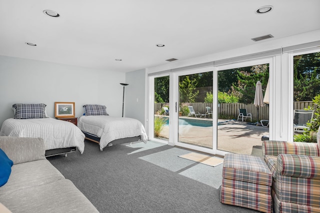 139 Prince Ave, Marstons Mills, MA 02648 - bedroom with carpet floors, access to outside, and recessed lighting