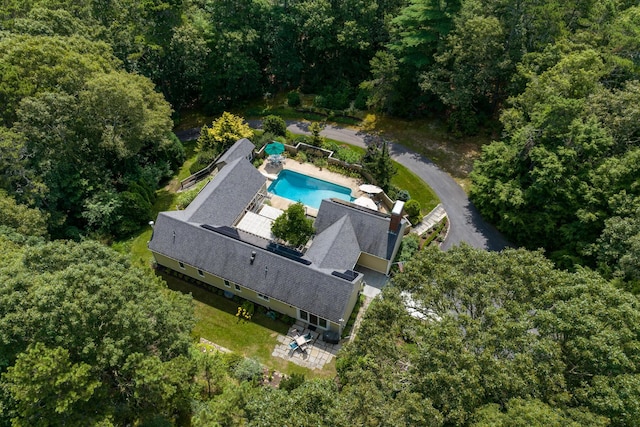 139 Prince Ave, Marstons Mills, MA 02648 - view of subject property with a pool and a forest