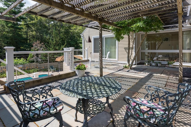 139 Prince Ave, Marstons Mills, MA 02648 - view of patio / terrace with a pergola