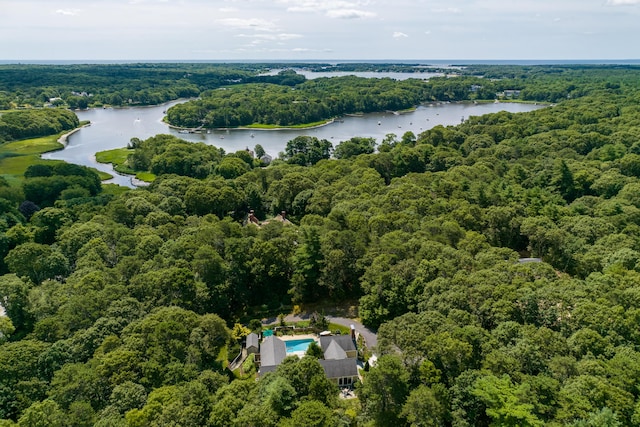 139 Prince Ave, Marstons Mills, MA 02648 - bird's eye view of a heavily wooded area and a nearby body of water