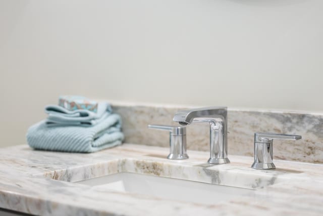 interior details with vanity