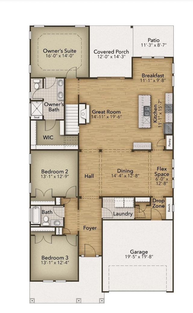 1228 Colusa Ct, Little River, SC 29566 - view of property floor plan