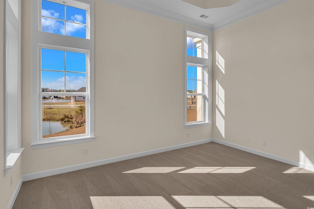 1228 Colusa Ct, Little River, SC 29566 - carpeted empty room with ornamental molding and baseboards