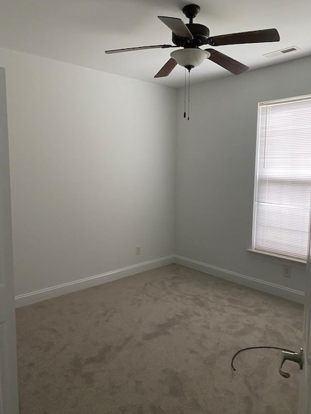 spare room with carpet floors