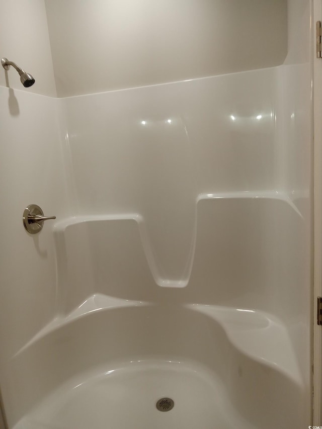 bathroom featuring walk in shower