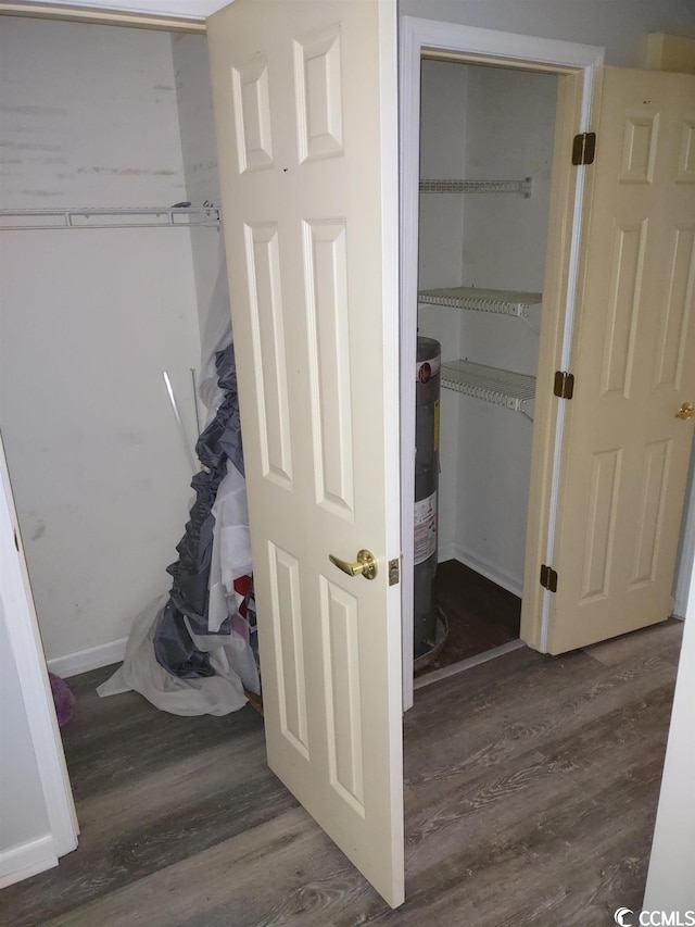 closet with water heater