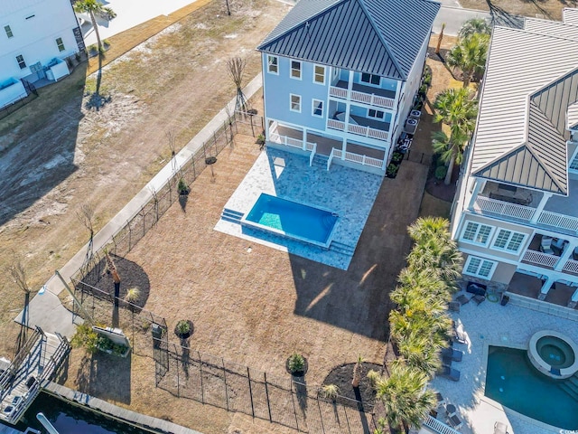 birds eye view of property