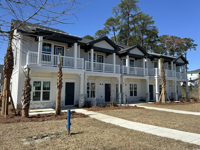 821 Maxine Ct Unit 2C, Myrtle Beach, SC 29577 - view of front of house featuring stone siding