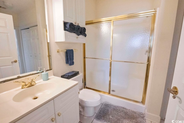 4856 Carnation Cir Unit 304, Myrtle Beach, SC 29577 - bathroom featuring walk in shower, tile flooring, toilet, and vanity
