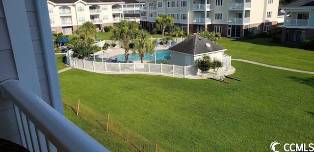 4856 Carnation Cir Unit 304, Myrtle Beach, SC 29577 - view of pool featuring a lawn