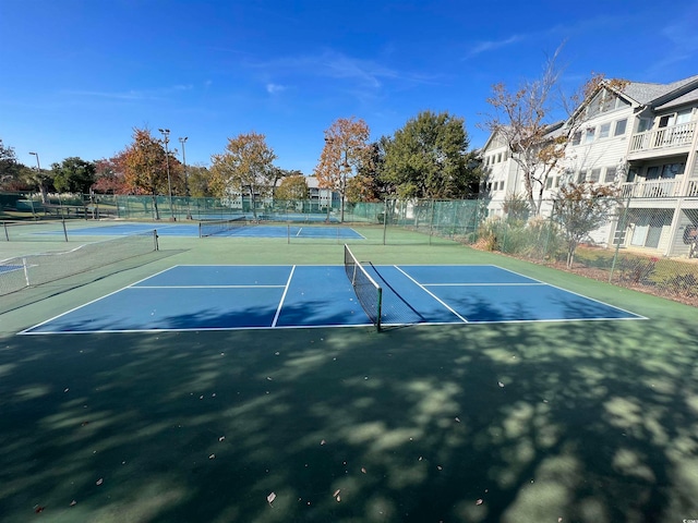 view of tennis court