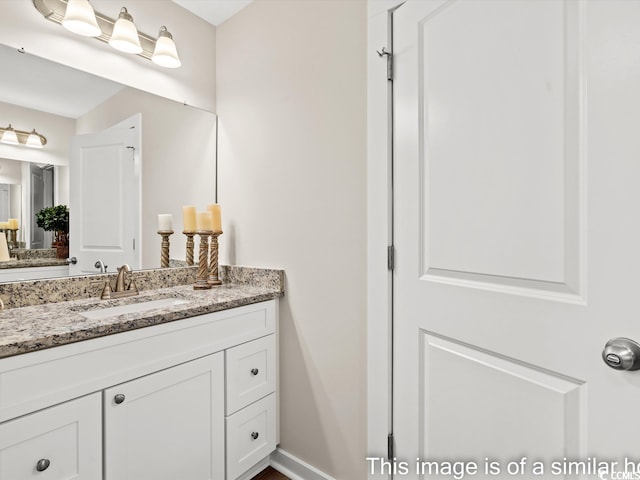 bathroom featuring vanity