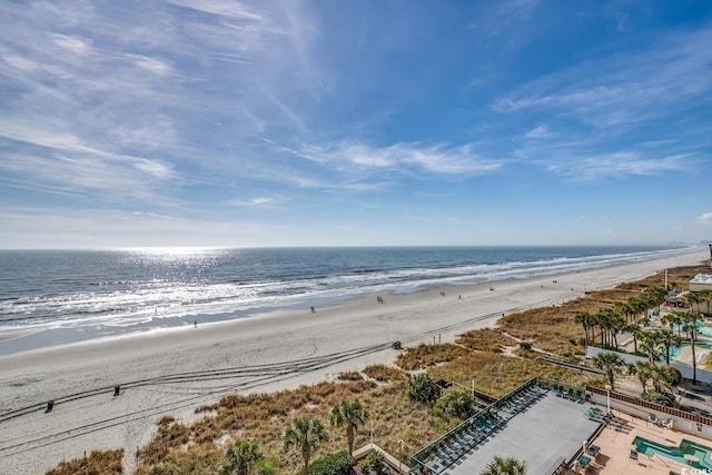 water view with a beach view