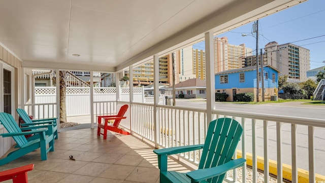 view of sunroom