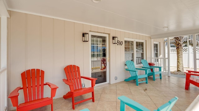 view of sunroom