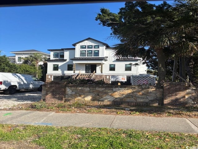 4300 N Ocean Blvd, Myrtle Beach, SC 29577 - view of front of home with fence