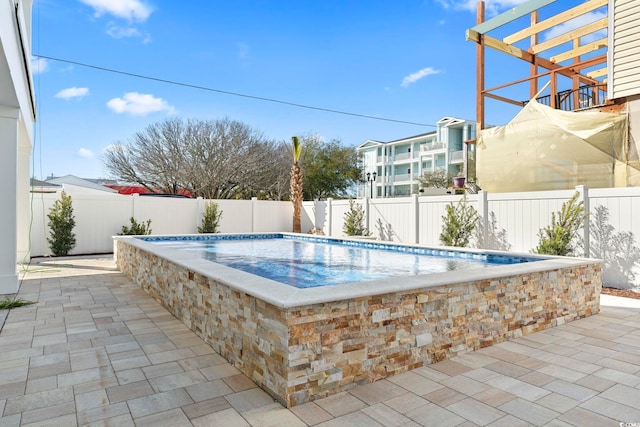 view of pool with a pergola