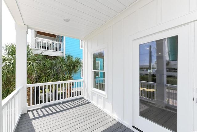 view of balcony