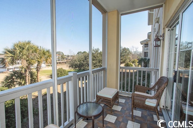 view of balcony