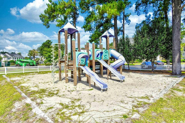 view of play area