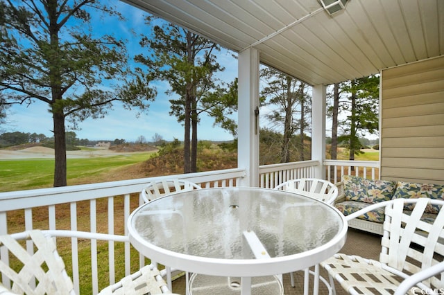 view of balcony