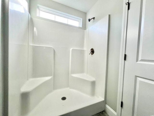 bathroom with walk in shower