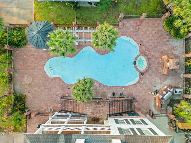 101 Greenwich Dr, Georgetown, SC 29440 - aerial view of a pool
